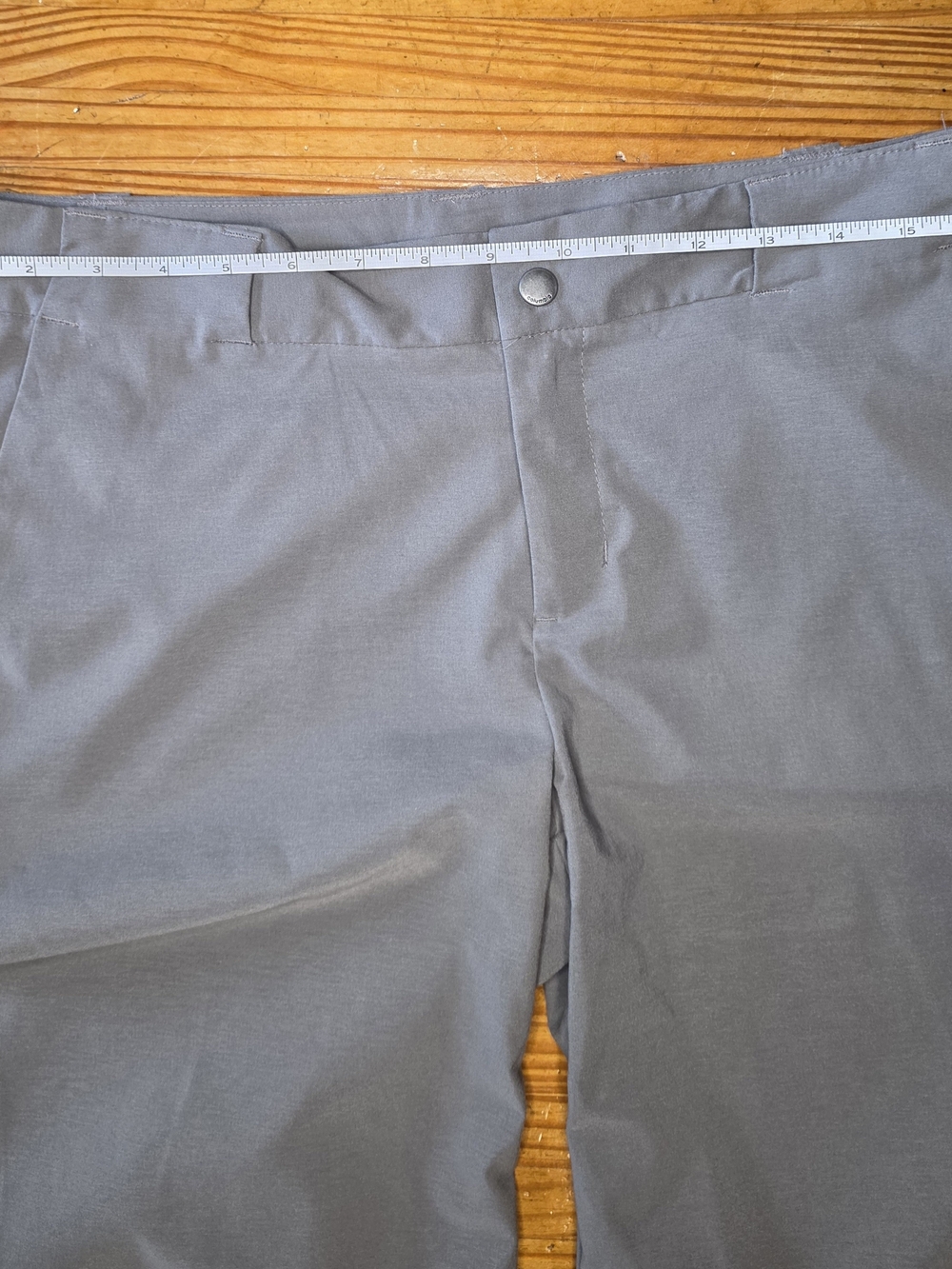 Women’s Stretch Bermuda Shorts - Light Gray - Picture 8 of 9